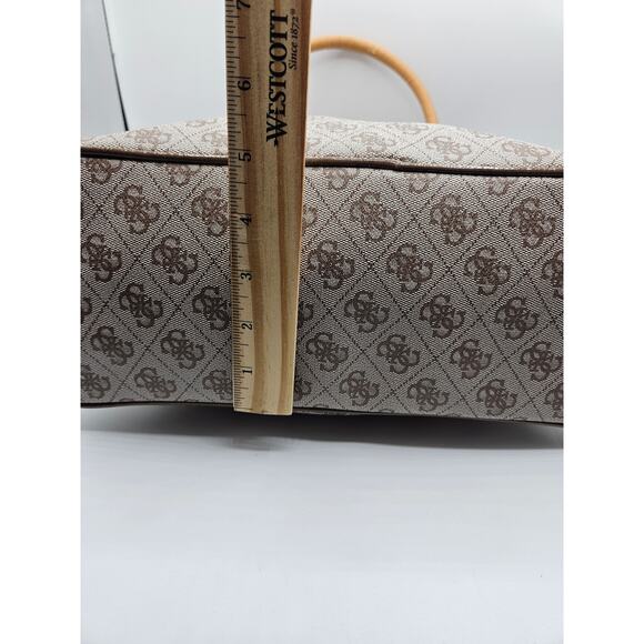 Guess by Marciano Women's Satchel Purse Handbag Tan Brown EUC - Picture 9 of 13